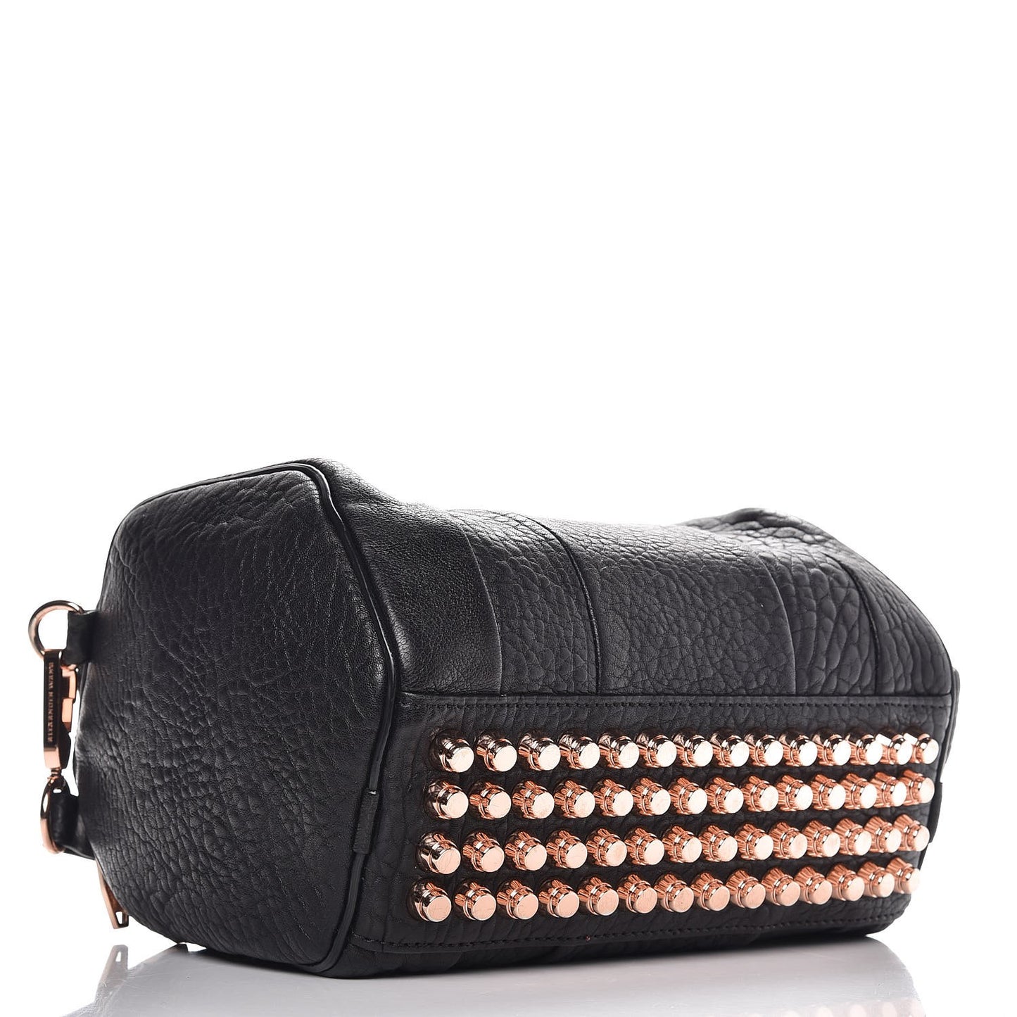 Pebbled Lambskin Rockie Black Rose Gold Hardware