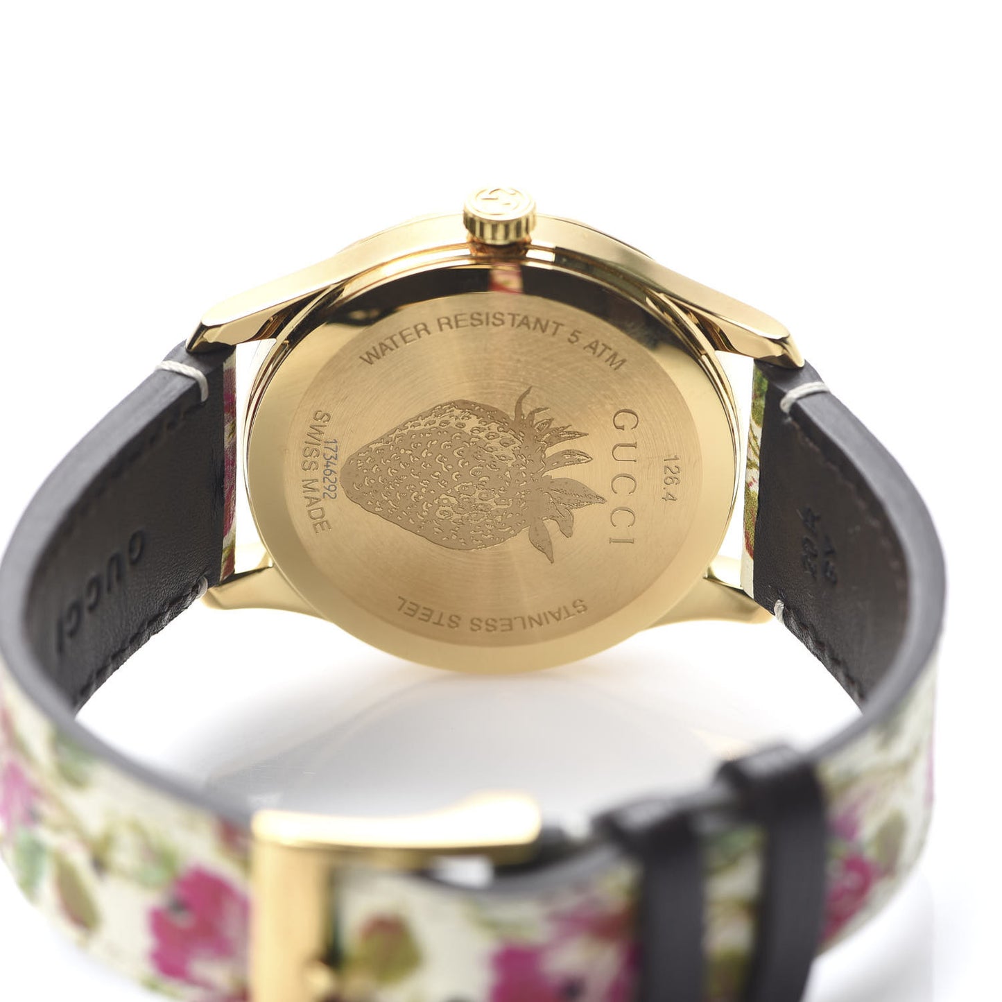 Stainless Steel Calfskin 38mm G-Timeless Floral Quartz Watch Ivory