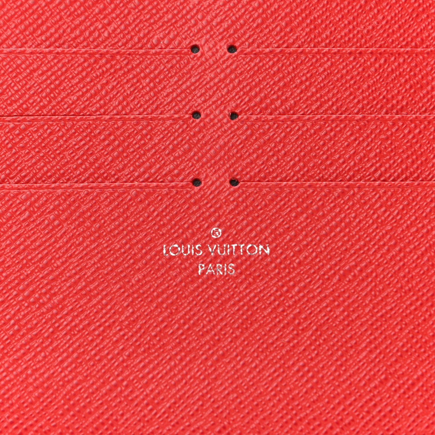 Louis Vuitton Calfskin Felicie Card Holder Insert Cherry 6 of 6