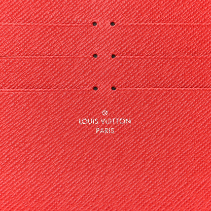 Louis Vuitton Calfskin Felicie Card Holder Insert Cherry 6 of 6