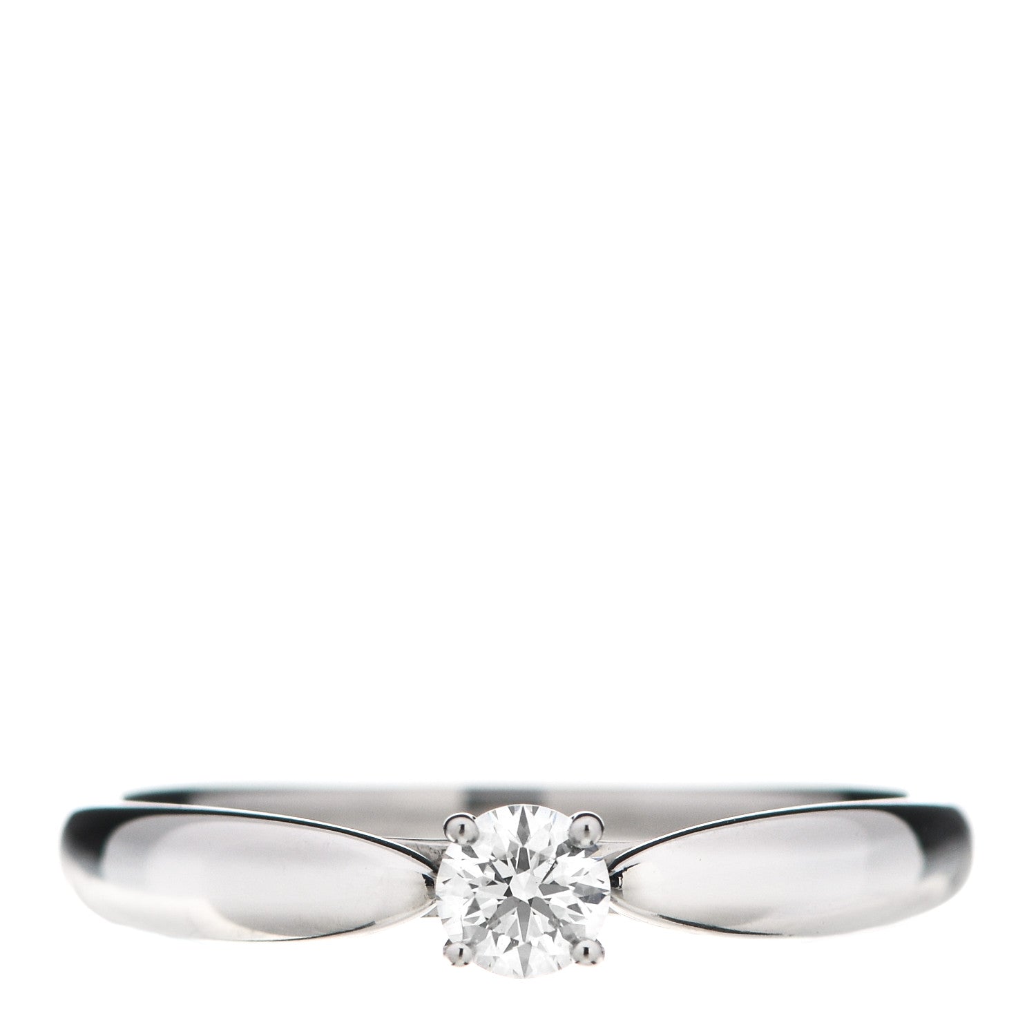 Tiffany Platinum Diamond .21ct Harmony Solitaire Engagement Ring 56 7.5 1 of 7