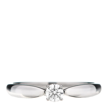 Tiffany Platinum Diamond .21ct Harmony Solitaire Engagement Ring 56 7.5 1 of 7