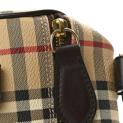 Burberry Haymarket Check Mini Bowling Bag Chocolate 11 of 13