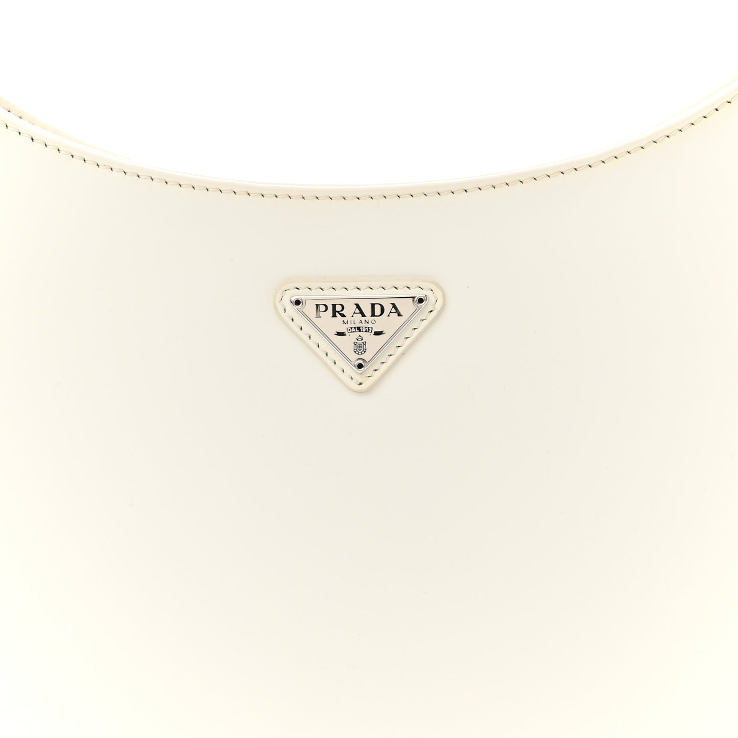 Spazzolato Cleo Shoulder Bag White