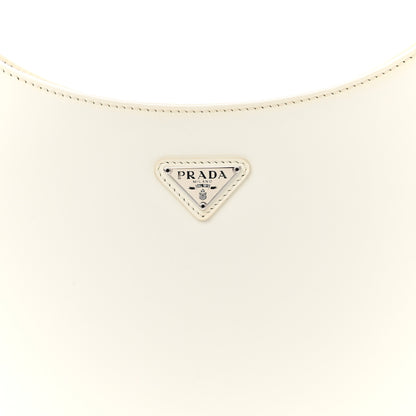 Prada Spazzolato Cleo Shoulder Bag White 8 of 11