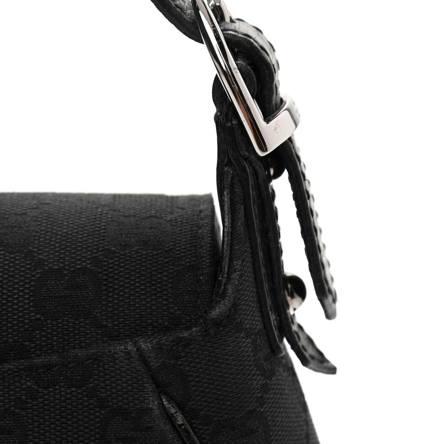 Gucci Monogram Horsebit Chain Flap Shoulder Bag Black 18 of 18