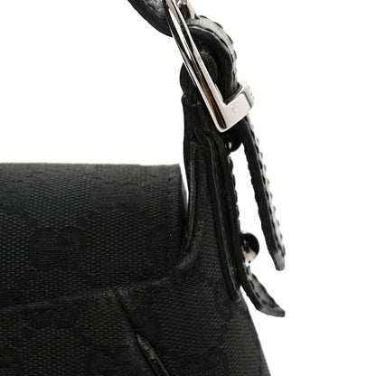 Gucci Monogram Horsebit Chain Flap Shoulder Bag Black 18 of 18