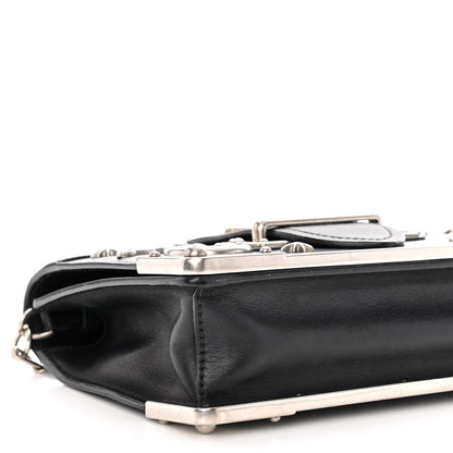Prada City Calf Saffiano Cahier Astrology Bag Black 8 of 10