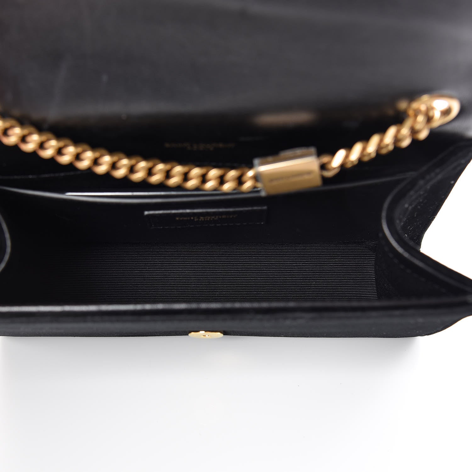 Saint Laurent Velvet Small Monogram Kate Tassel Shoulder Bag Black 5 of 11