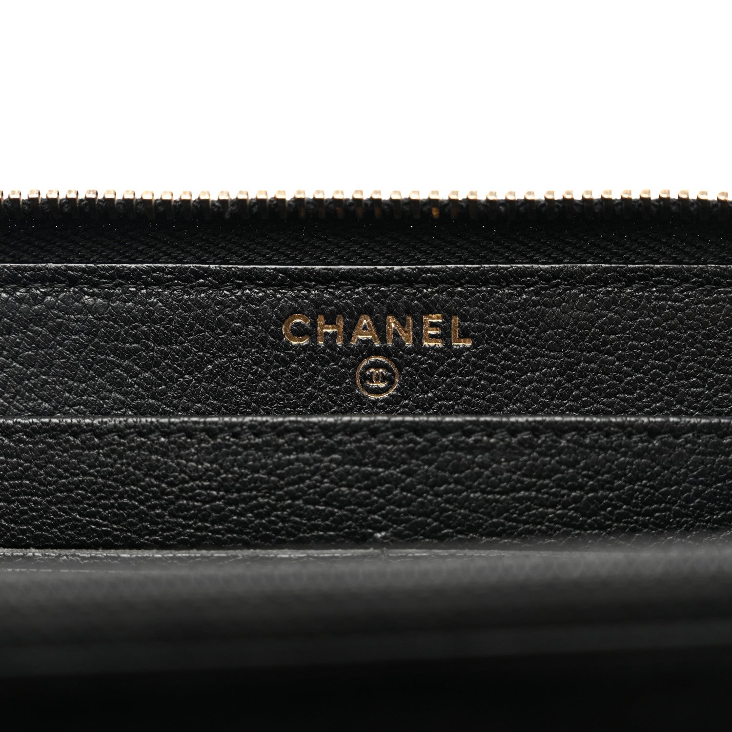 Chanel Patent Quilted Small Zip Around Wallet Black 6 of 10