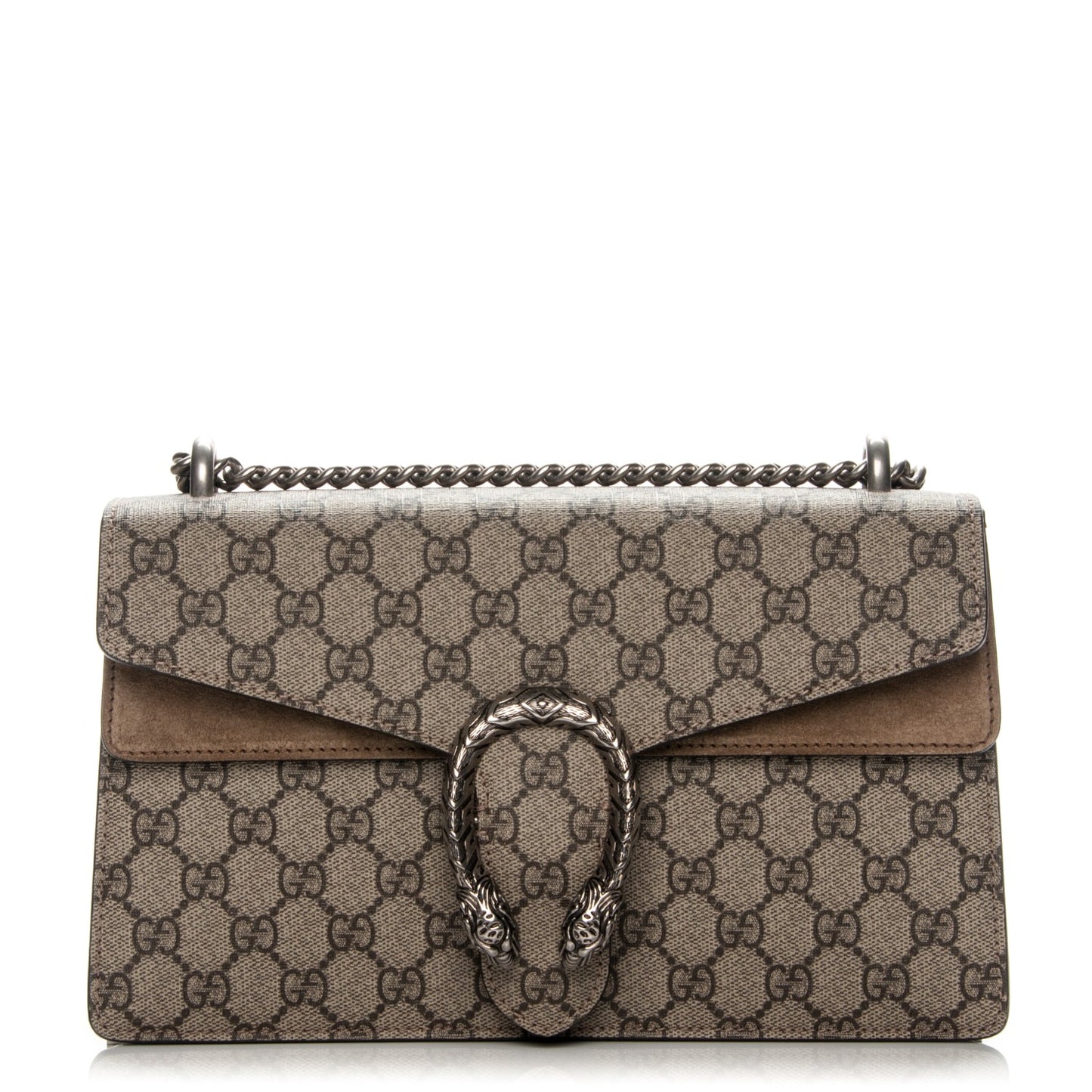 GG Supreme Monogram Small Dionysus Shoulder Bag Taupe