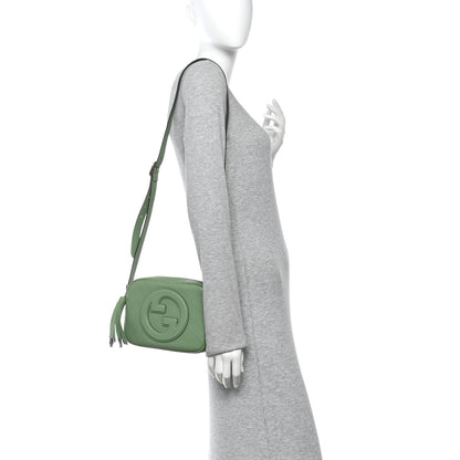 Gucci Sakai Be Green Calfskin Diagonal Stitched Small Blondie Shoulder Bag Green Soil Grass Green Soil Grass 2 of 10