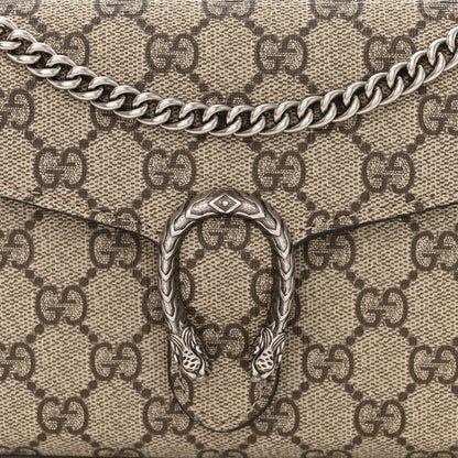 Gucci GG Supreme Monogram Mini Dionysus Chain Wallet Beige Taupe 8 of 10