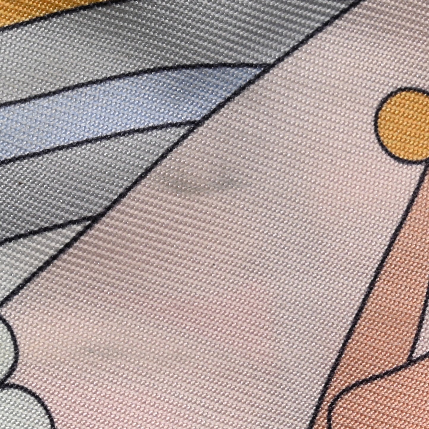 Silk Carres Volants Twilly Grenadine Gris Perle Rose Pale