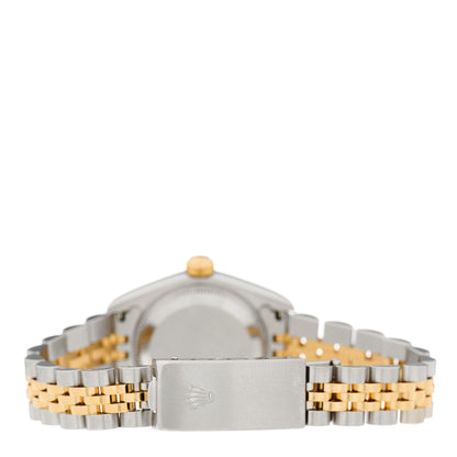 Rolex Stainless Steel 18K Yellow Gold Diamond 26mm Oyster Perpetual Datejust Watch Silver Jubilee 79173 3 of 4