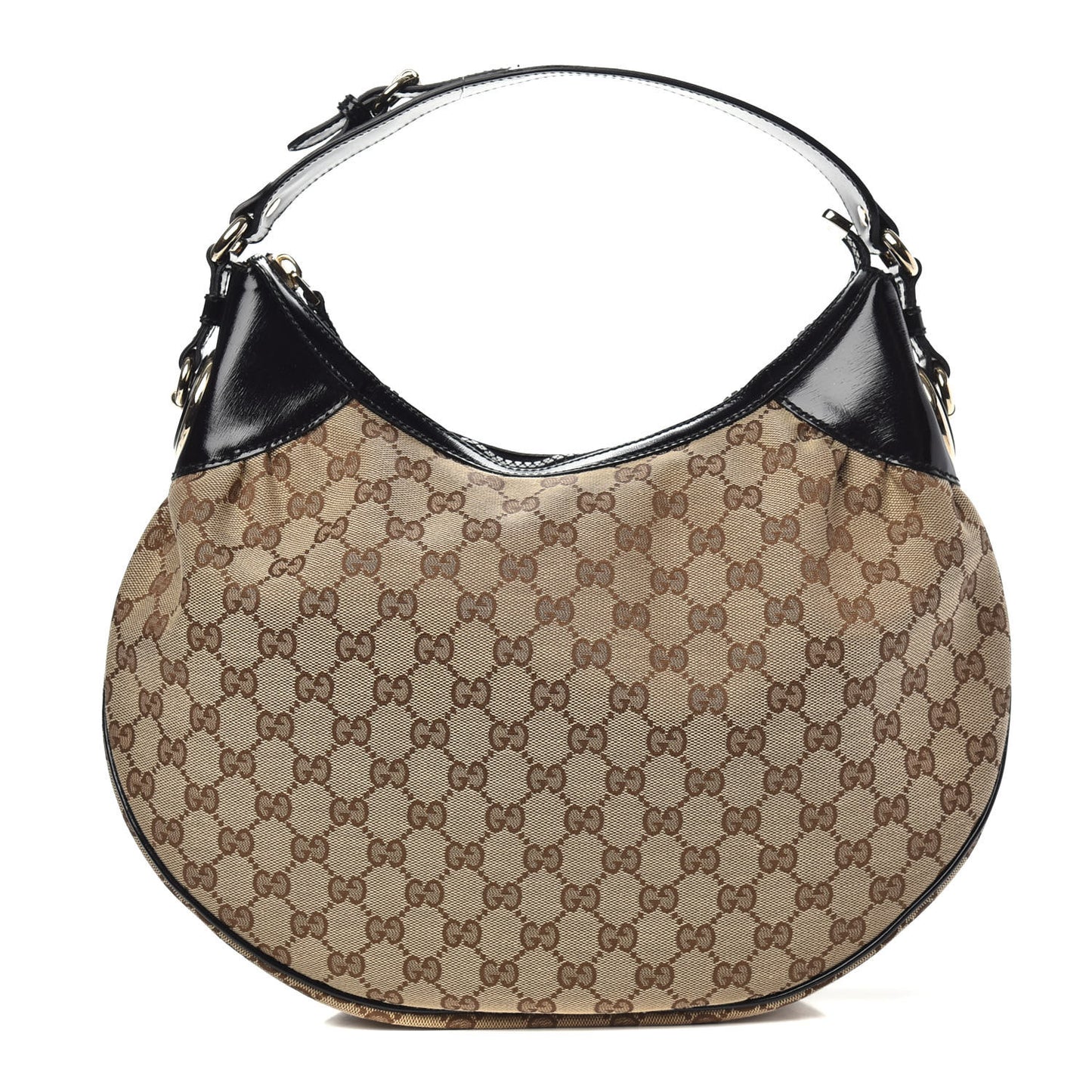 Monogram Patent Hobo Black