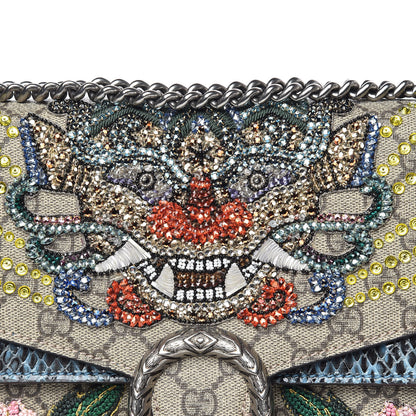 Gucci GG Supreme Monogram Python Embroidered Medium Dionysus Shoulder Bag 11 of 11