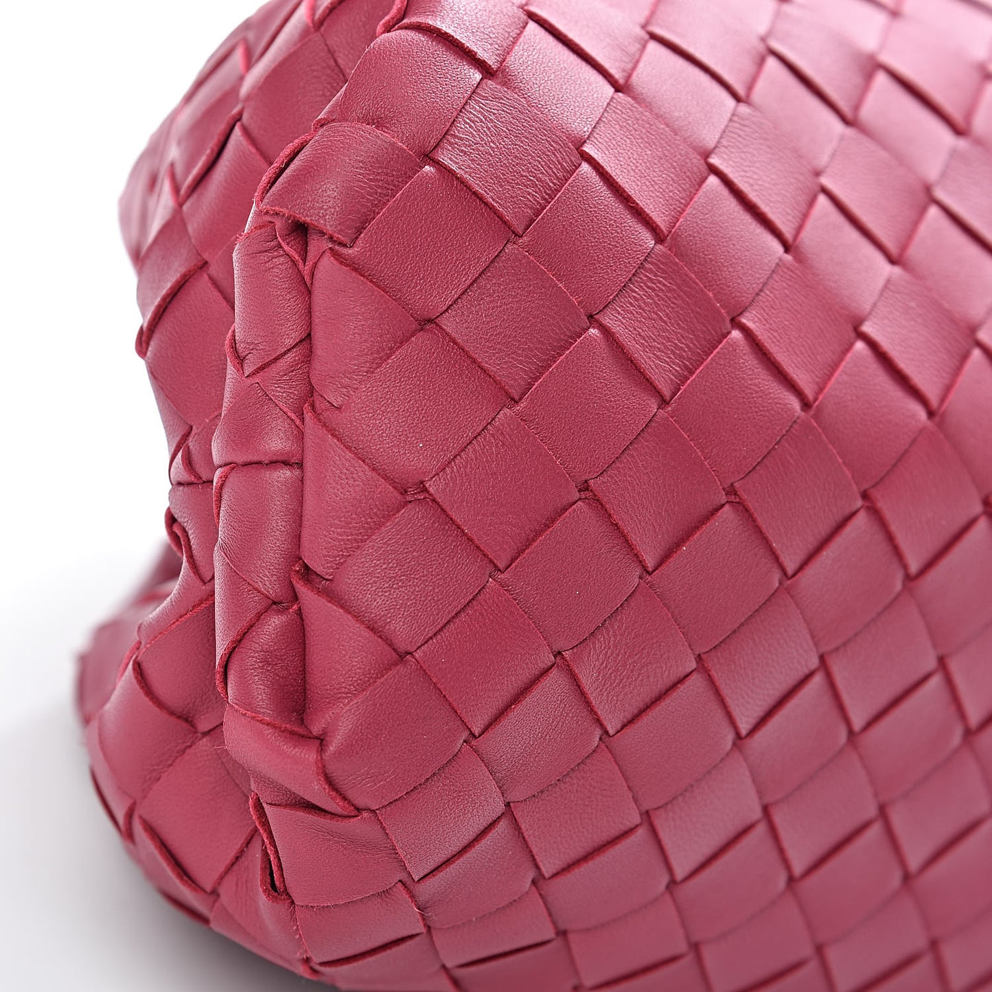 Nappa Maxi Intrecciato The Pouch Oversized Clutch Amaranto
