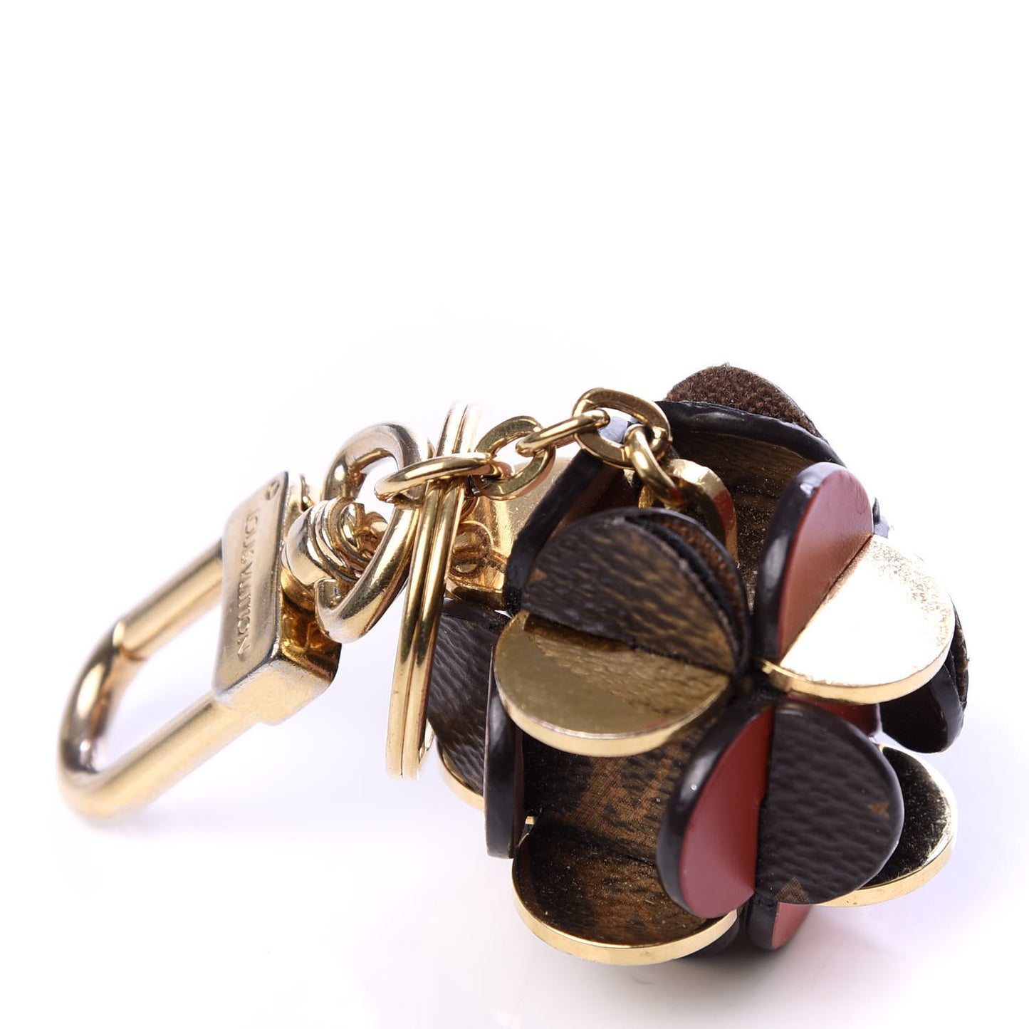 Monogram Flowering Bag Charm Key Ring