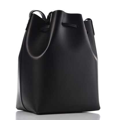 Mansur Gavriel Vegetable Tanned Calfskin Bucket Bag Black Oro 4 of 12