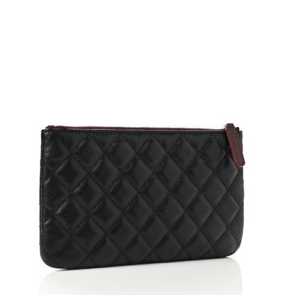 Chanel Caviar Quilted Cosmetic Case Black 2 of 6