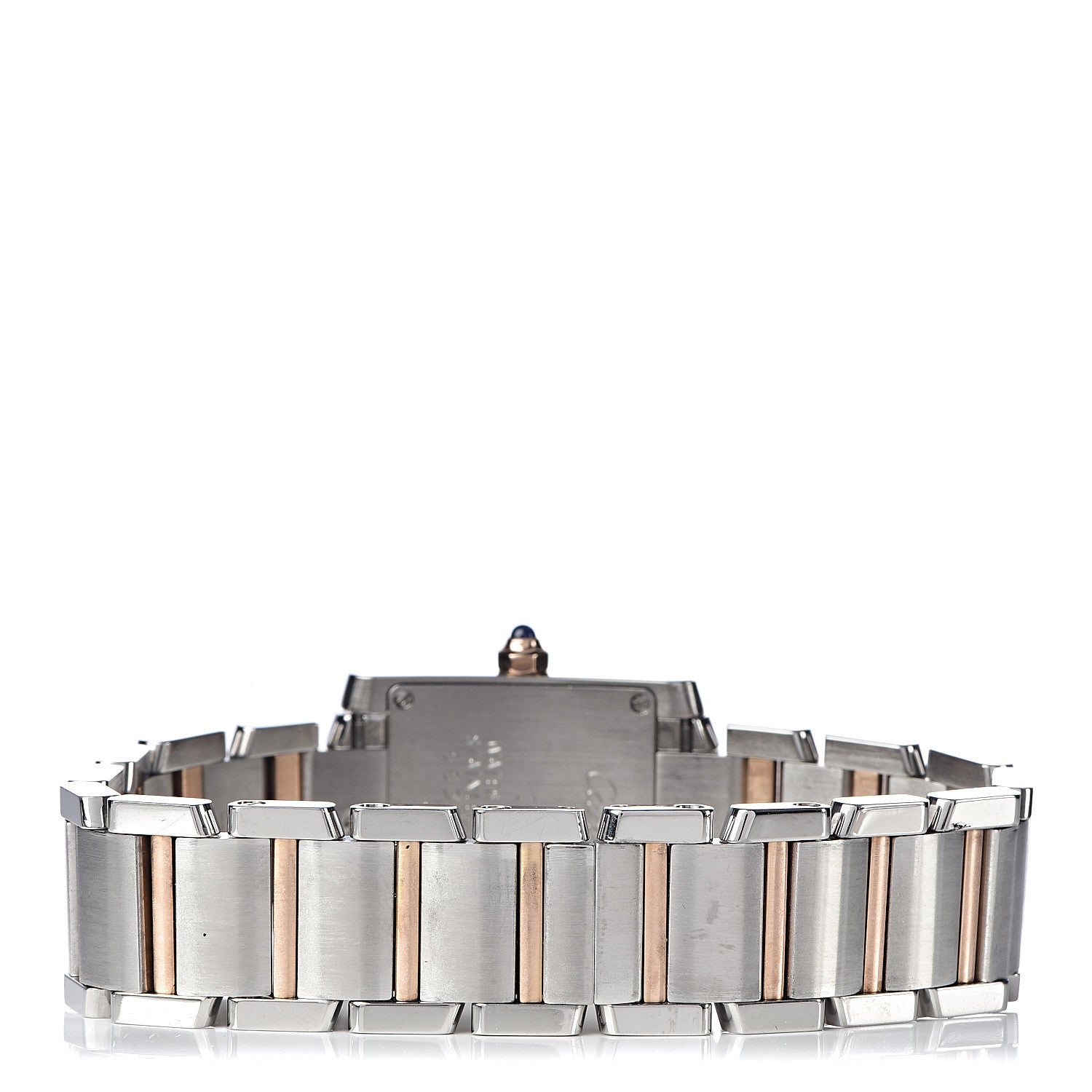 Cartier Stainless Steel 18K Pink Gold Mother of Pearl 20mm Tank Francaise Quartz Watch 4 of 7
