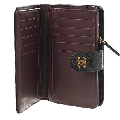 Chanel Caviar Quilted CC French Wallet Black 5 of 11