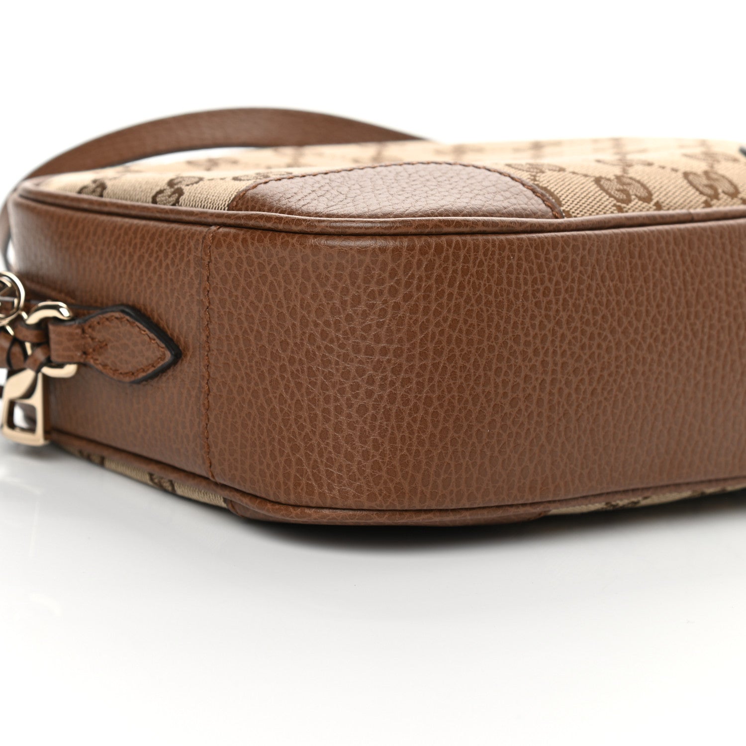 Gucci Monogram Mini Bree Messenger Bag Beige Tabacco 9 of 10