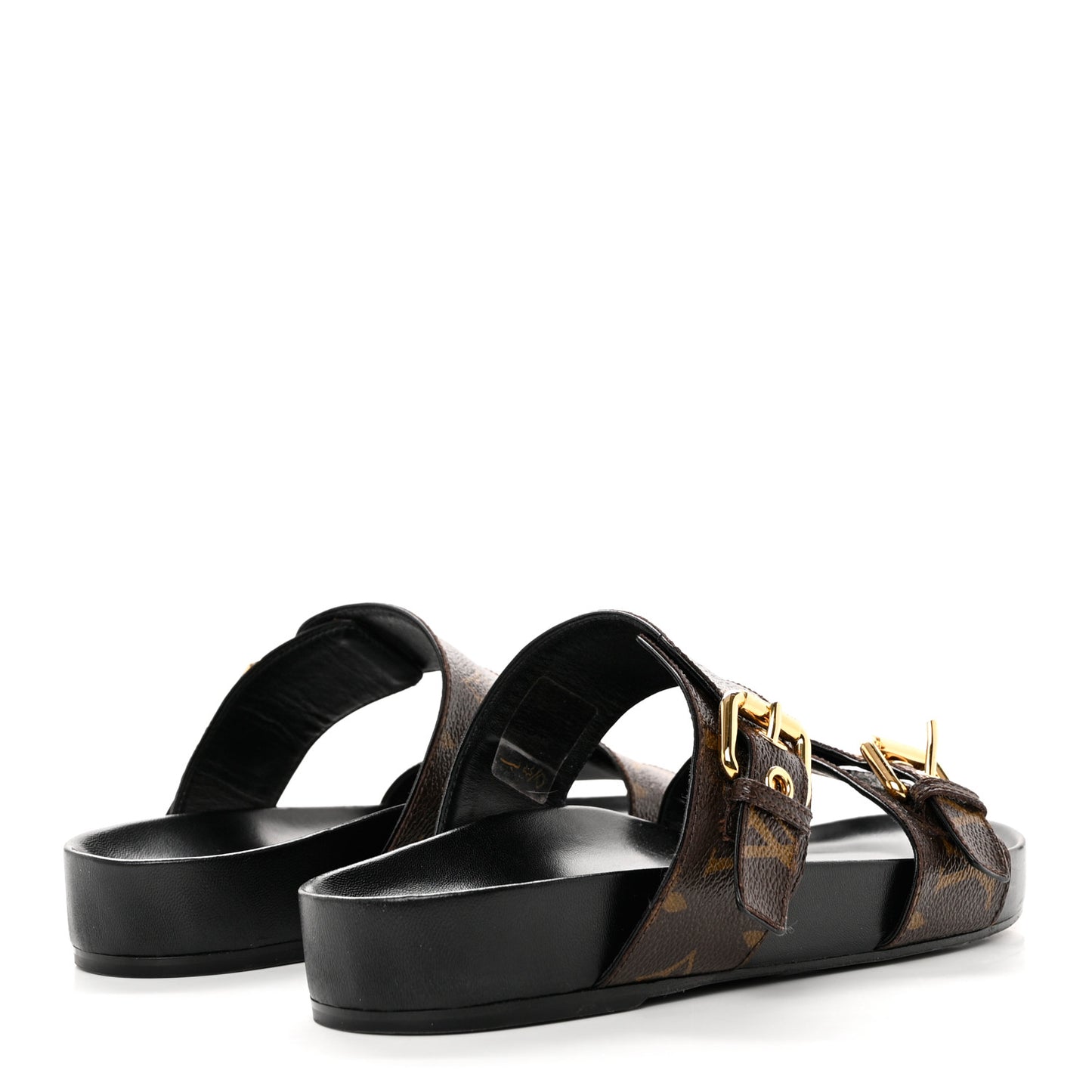 Monogram Bom Dia Mule Sandals 37 Black