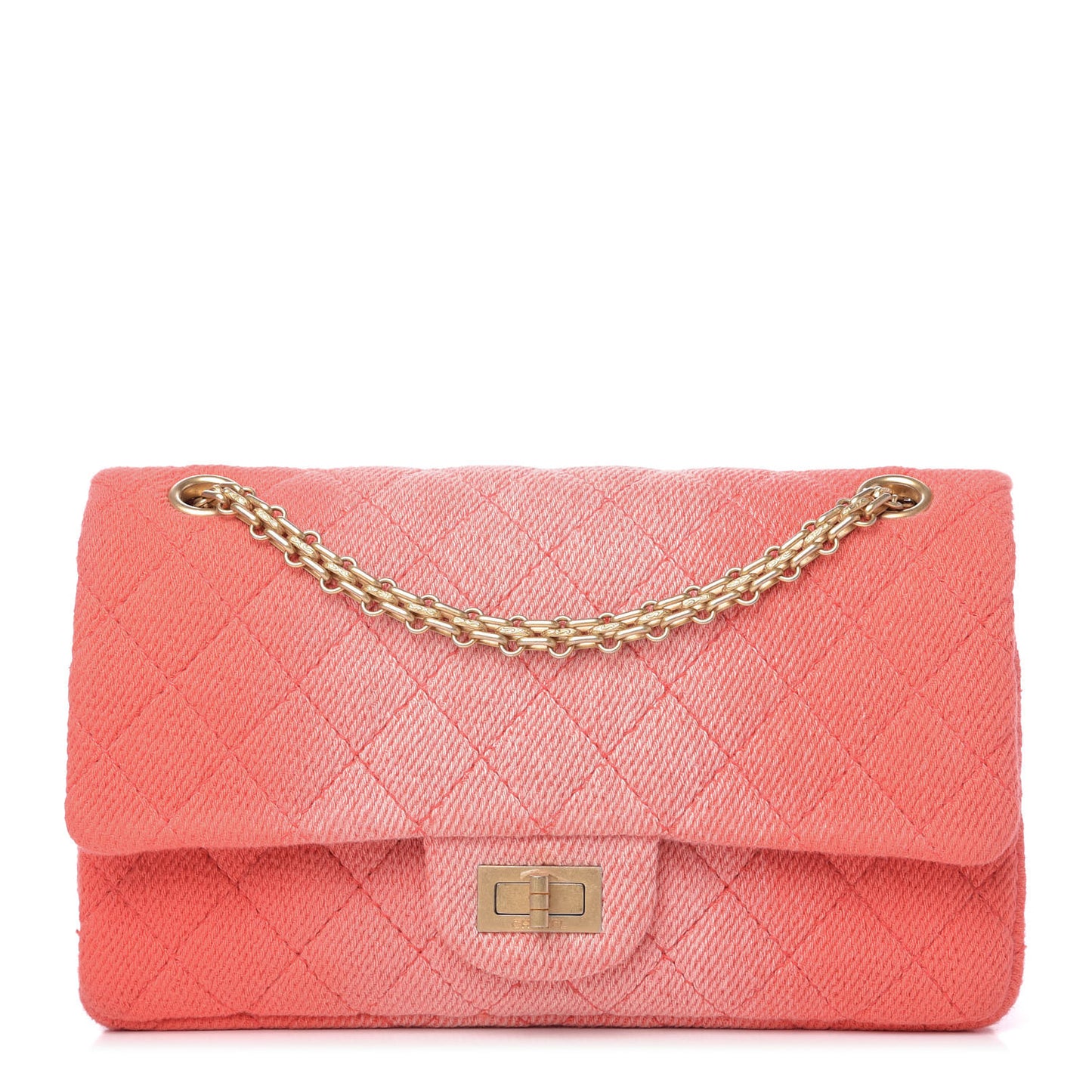 Ombre Denim Quilted 2.55 Reissue 225 Flap Coral