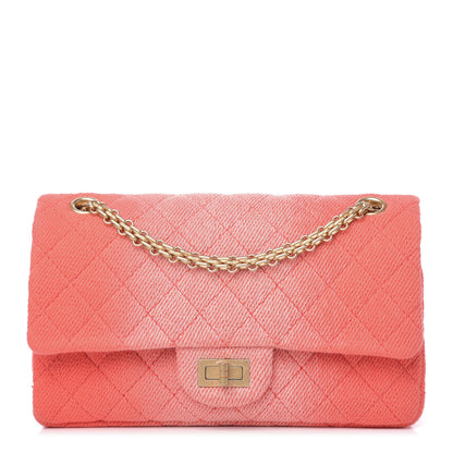 Chanel Ombre Denim Quilted 2.55 Reissue 225 Flap Coral 1 of 10