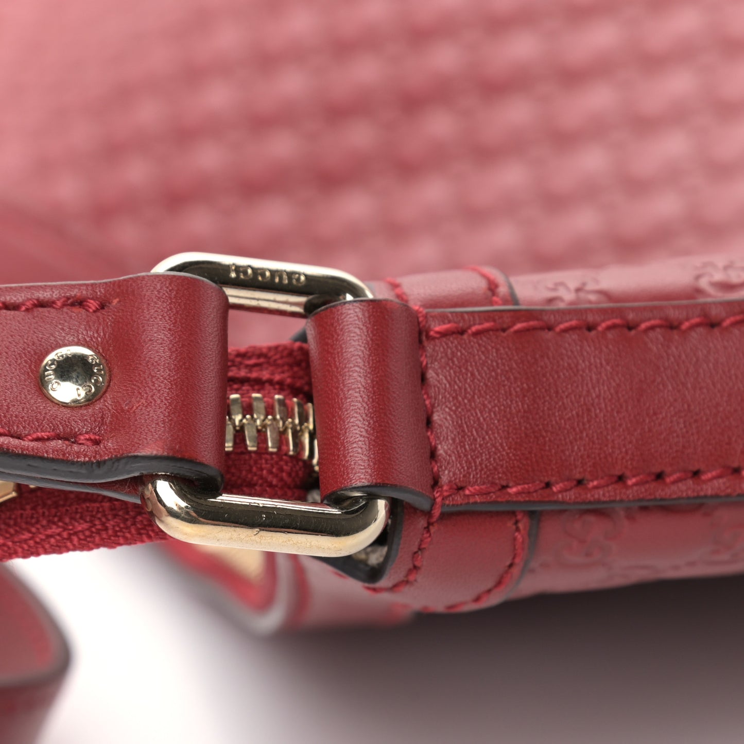 Soft Microguccissima Margaux Shoulder Bag Red