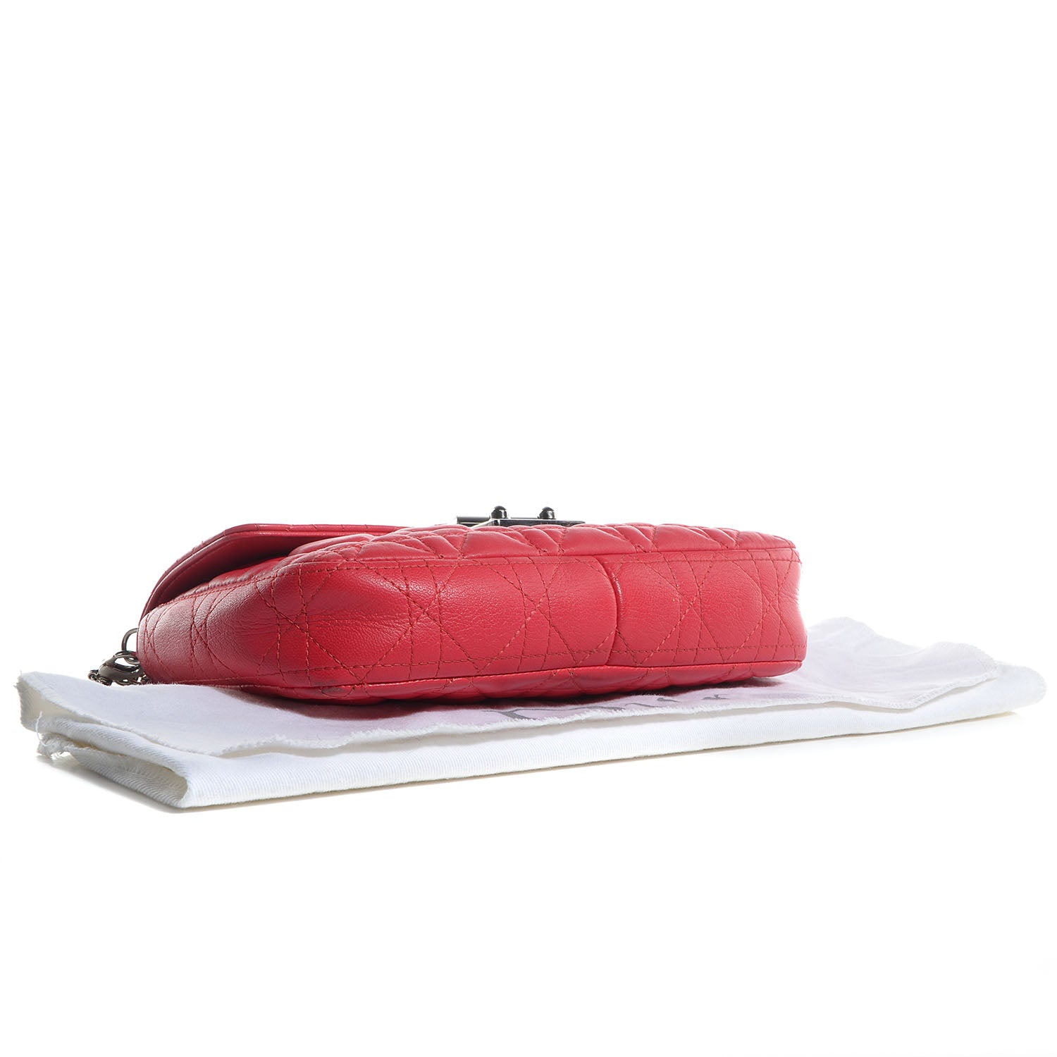 Christian Dior Lambskin Cannage Miss Dior Promenade Pouch Fuchsia 4 of 8