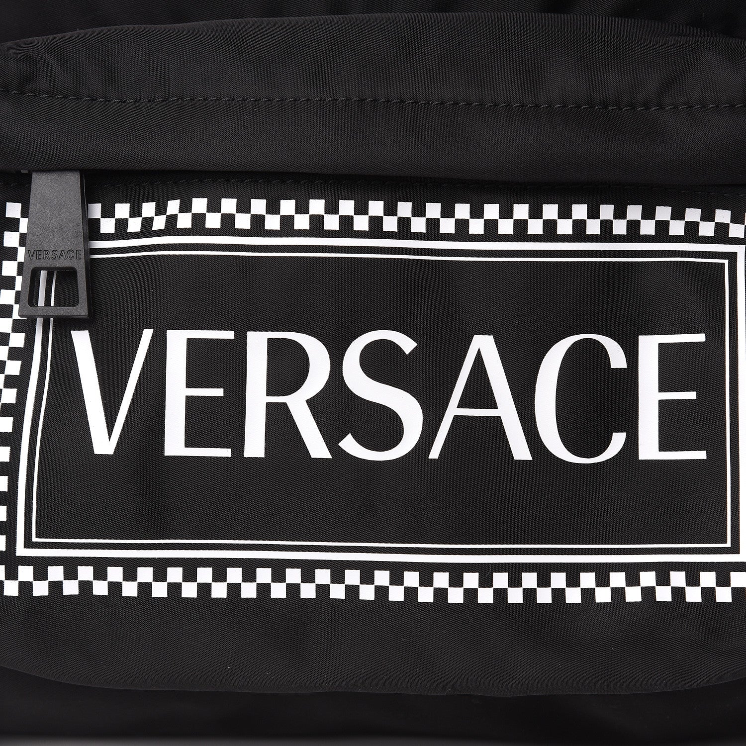 Versace Nylon 90's Vintage Young Logo Backpack Black 7 of 9