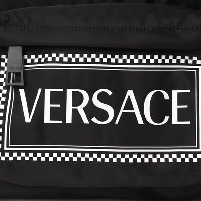 Versace Nylon 90's Vintage Young Logo Backpack Black 7 of 9