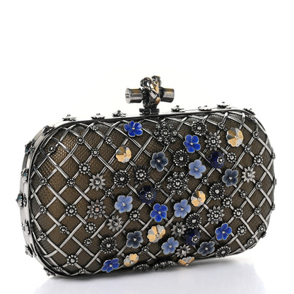 Bottega Veneta Karung Metal Embellished Knot Clutch Antique Brass 4 of 7