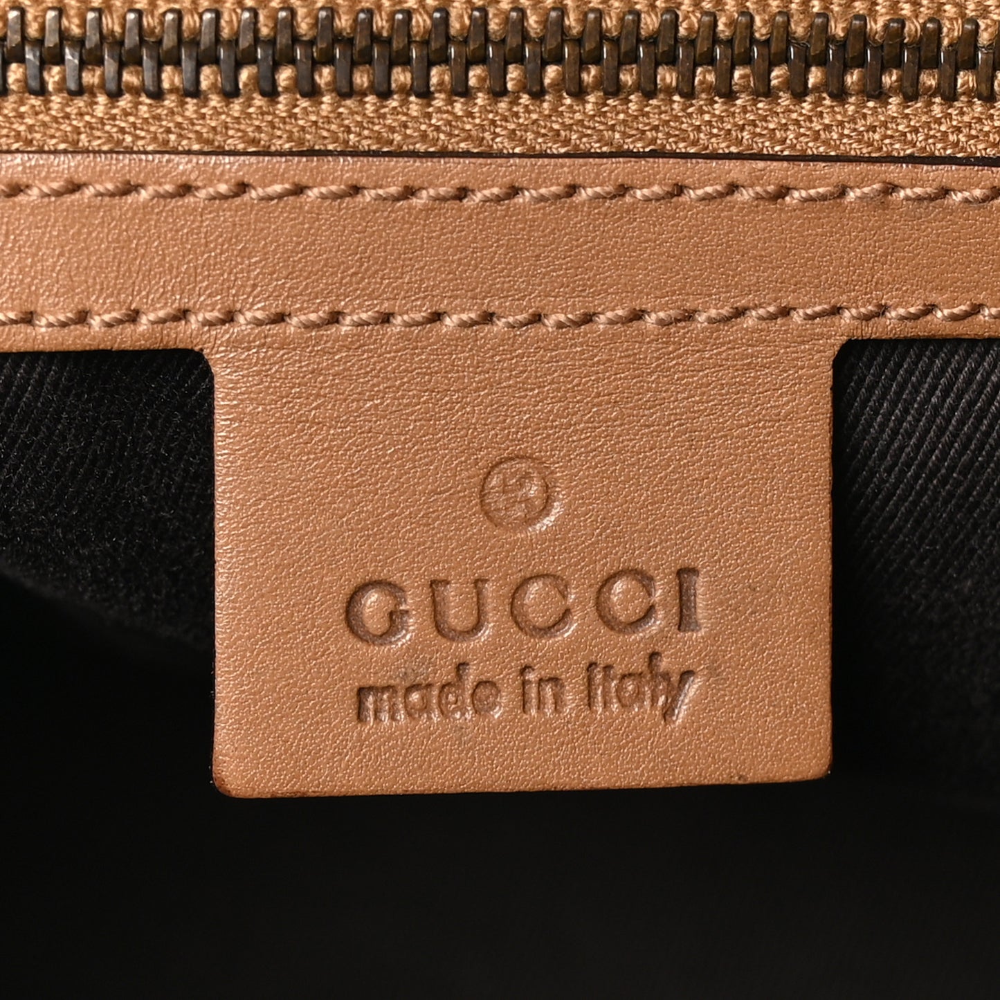 Monogram Woven Handle Tote Tan