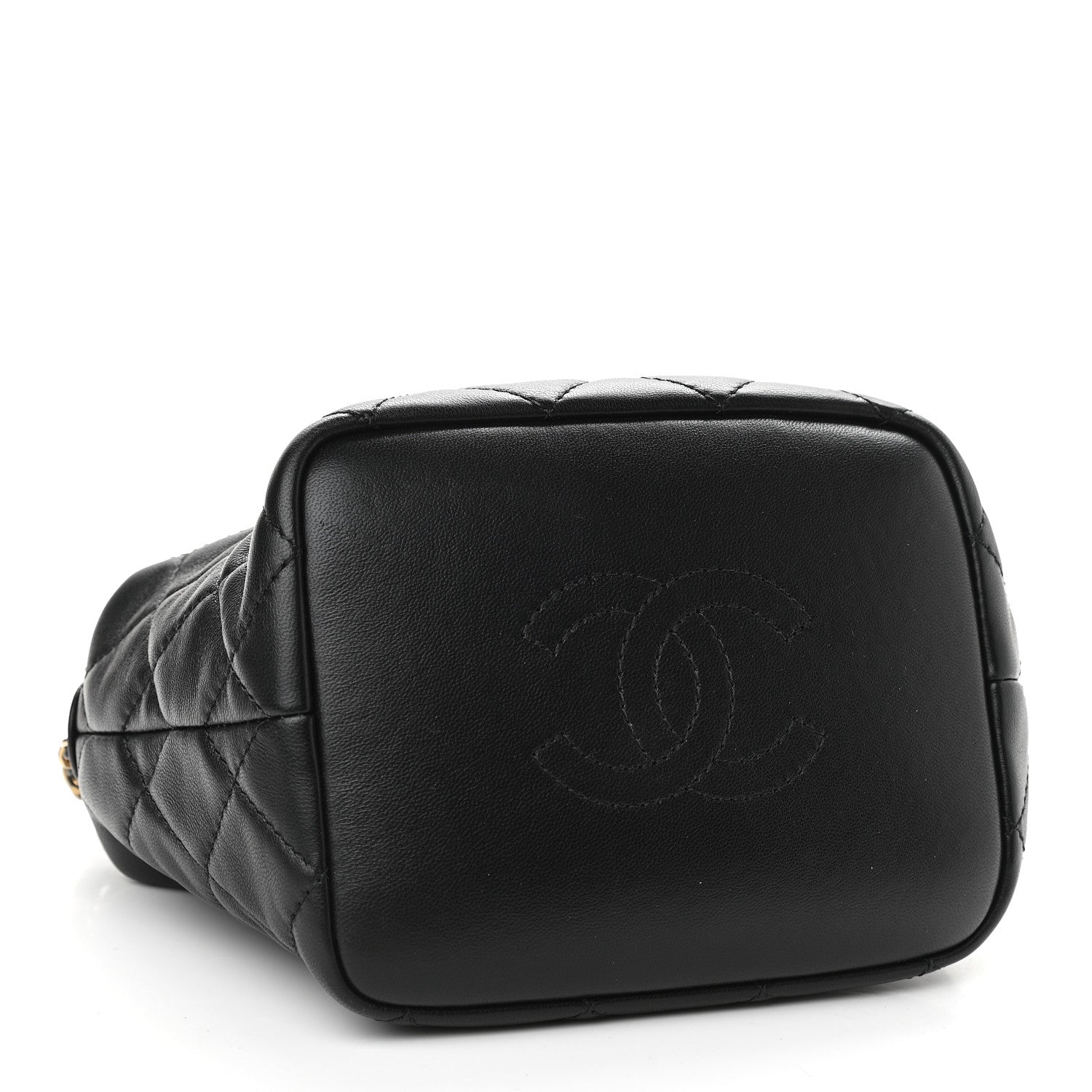 Chanel Lambskin Quilted Small Perfect Meeting Hobo Black 4 of 9