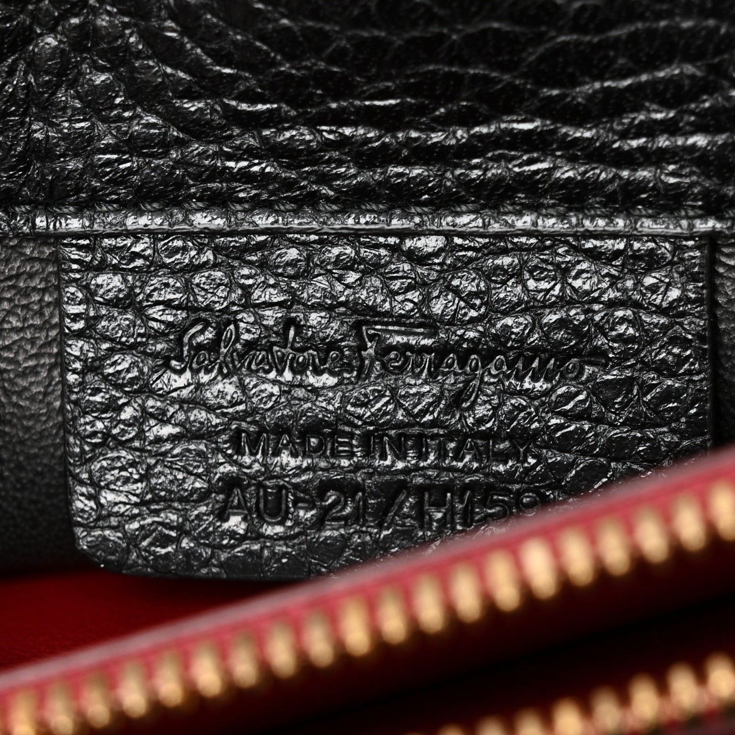 Hammered Calfskin Studio Rock Bag Black