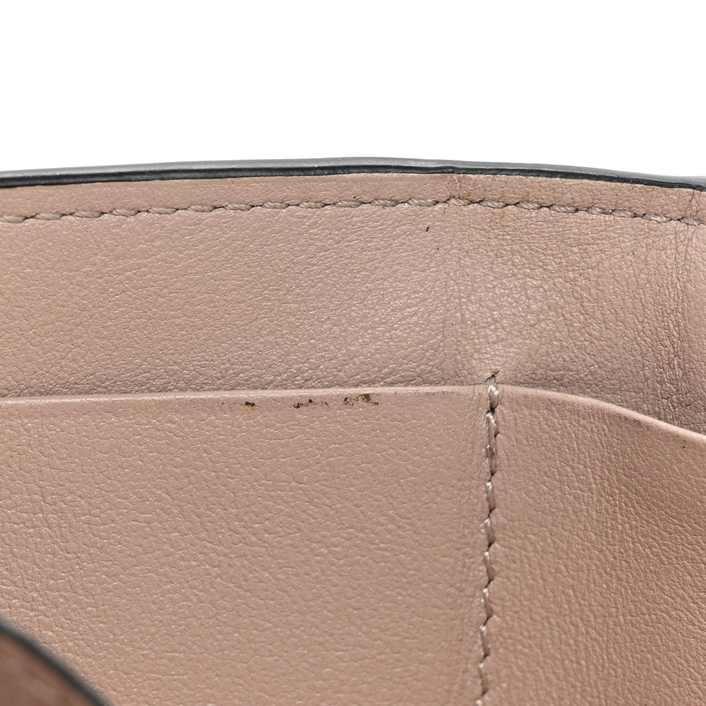 Calfskin Small Tri-Fold Rockstud Wallet Poudre