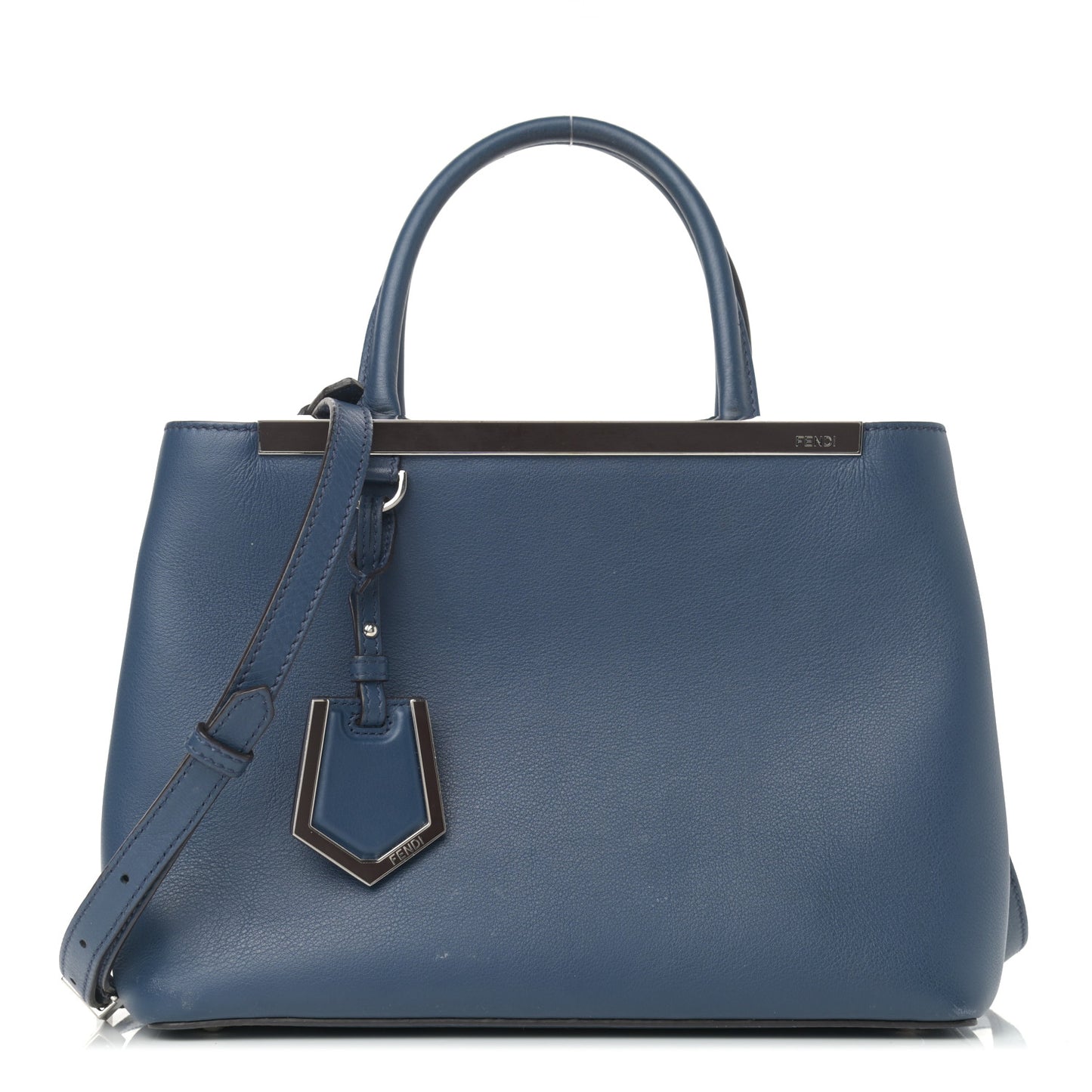 Vitello Dolce Century Petite 2Jours Tote Blue Rosa Doll