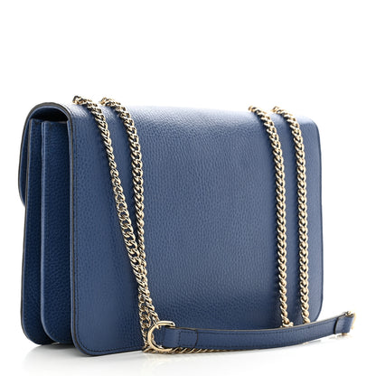 Gucci Dollar Calfskin Interlocking G Shoulder Bag Caspian 3 of 9