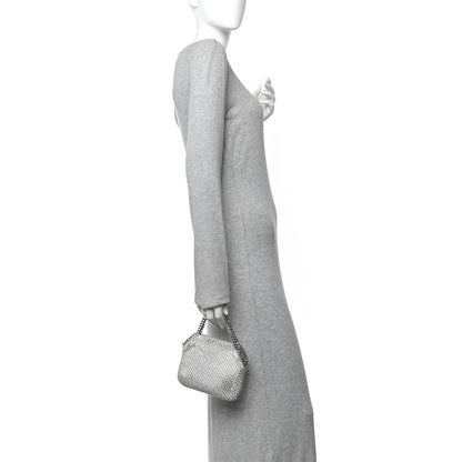Stella McCartney Crystal Mesh Tiny Falabella Crossbody Bag Oyster 2 of 9