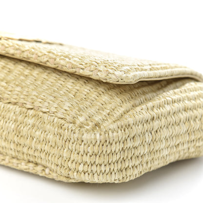 Saint Laurent Raffia Medium Monogram Kate Satchel Naturale 9 of 9