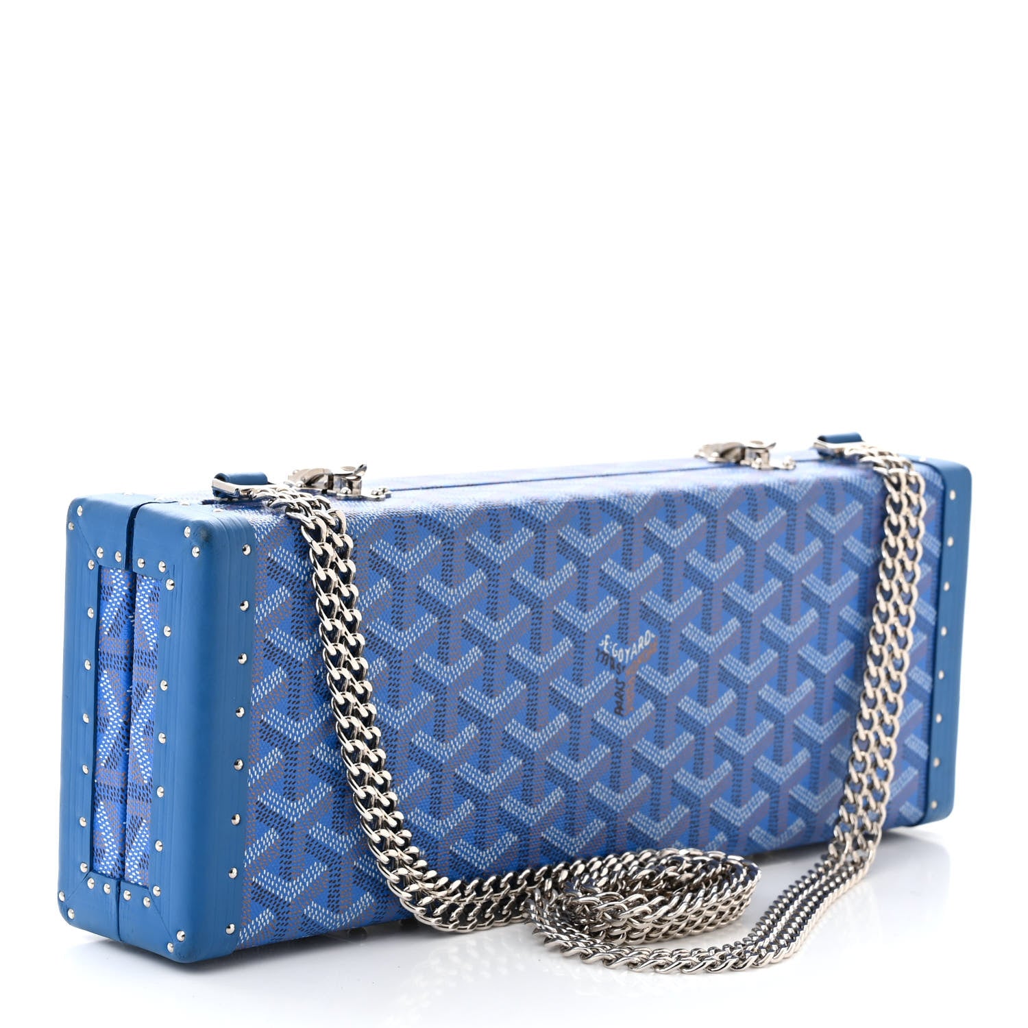 Goyard Goyardine Saint Honore Clutch Sky Blue 3 of 12