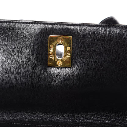 Chanel Lambskin Quilted Drawstring Backpack Black 8 of 14