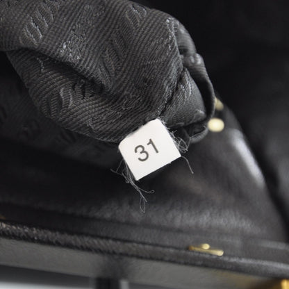 Prada Goatskin Cerniera Doctor Bag Black 9 of 9