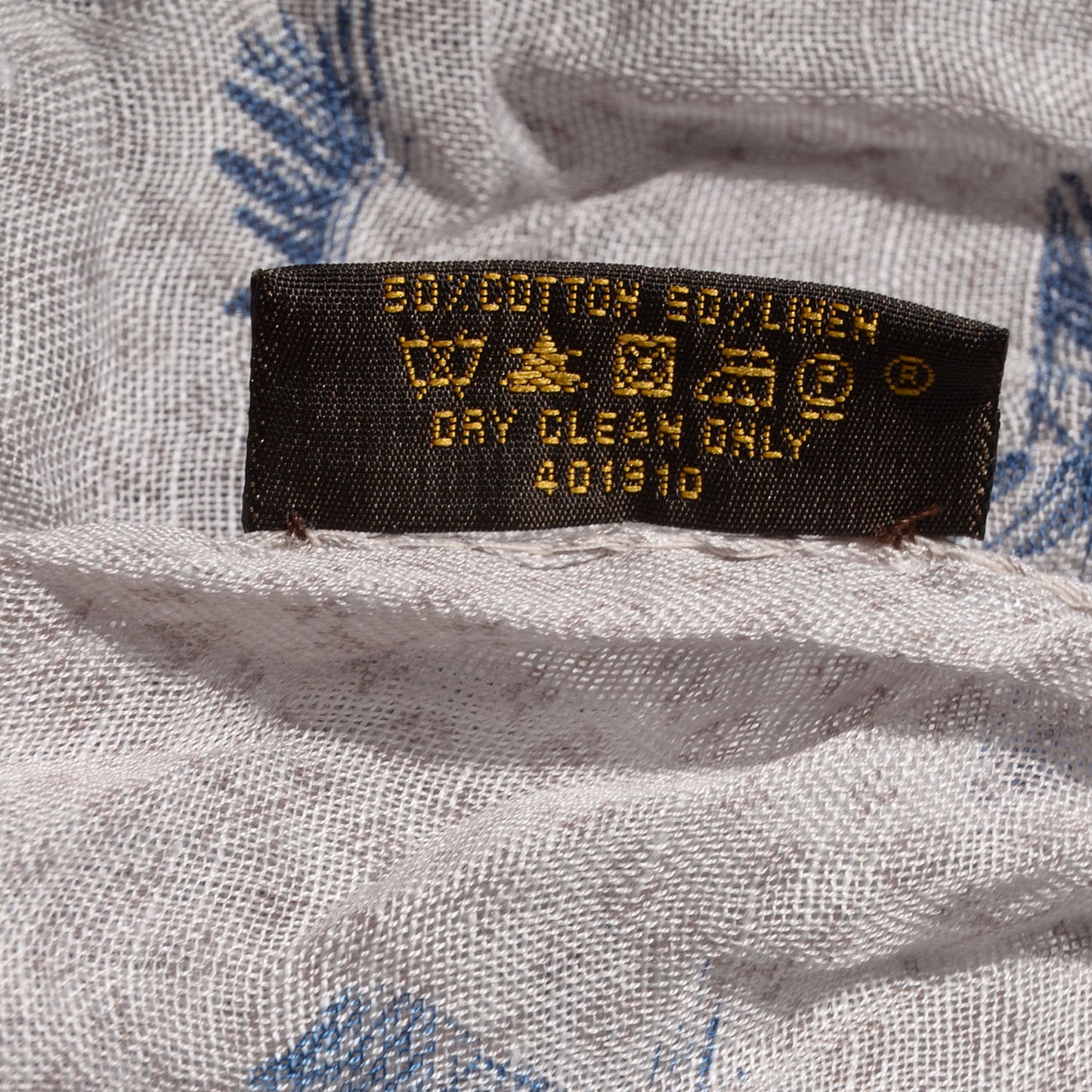 Cotton Linen Toile Etole De Louis Pareo Blue