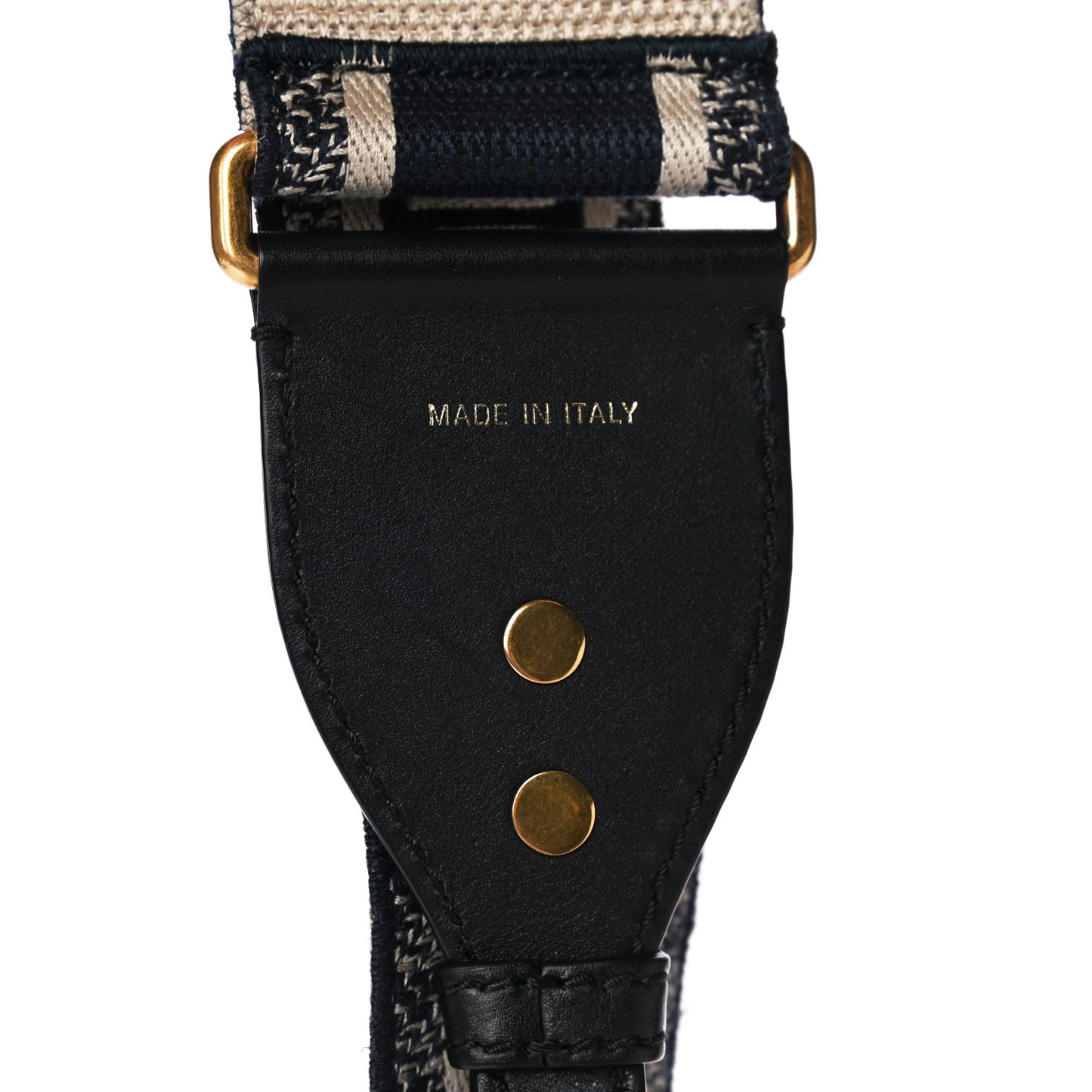 Canvas Embroidered Shoulder Strap Blue