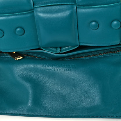 Bottega Veneta Lambskin Maxi Intreccio Padded Chain Cassette Crossbody Bag Mallard 6 of 12
